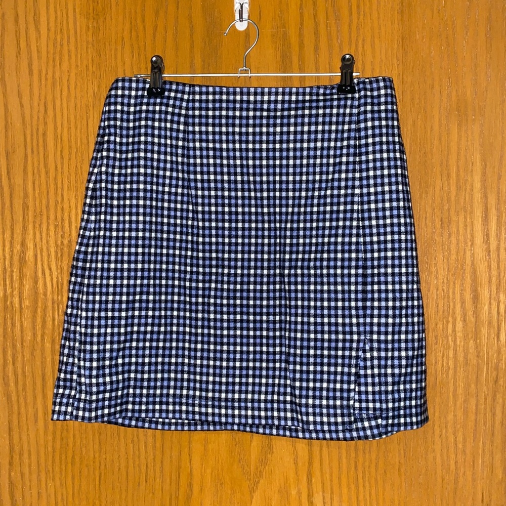 Blue plaid Wild Fable skirt :)